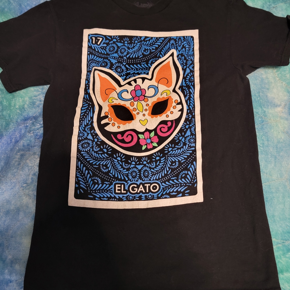 Black T-Shirt with El Gato Design
